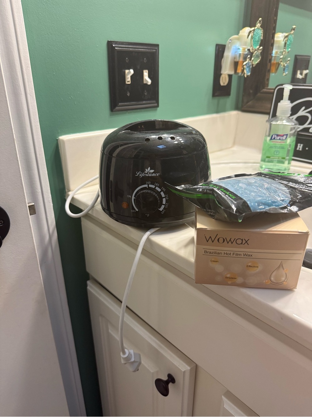 Lifestance Black Wax Warmer with Dial Control wax included.